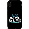 back breast fly free strokes swimming fr Custodia per iPhone X/XS Indietro Seno Fly Free Swim Life