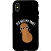 Punny Bone Custodia per iPhone X/XS It's Nut My Fault Divertente gioco di parole con arachidi