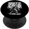 Winter Bigfoot Sasquatch Bruh It Is Cold Bruh It Is Freddo Divertente Inverno Bigfoot PopSockets PopGrip Adesivo