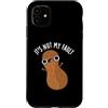 Punny Bone Custodia per iPhone 11 It's Nut My Fault Divertente gioco di parole con arachidi