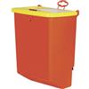 Kerbl Pet Kerbl Mangiatoia automatica per conigli, distributore di mangime, capacità 2500ml, rosso, 1 stazione di alimentazione, con coperchio, facile da montare