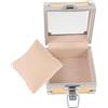 Cabilock Scatola Porta Orologi da Uomo Organizer da Viaggio in Acciaio Inox Coperchio Trasparente Custodia Compatta 9,5x9,5x5,5 Cm per Esposizione e Conservazione di Orologi e Gioielli