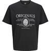 JACK & JONES Jornantucket Graphic Back Tee CN, Nero, XL Uomo