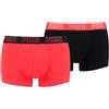 PUMA EVERYDAY TRUNKS 2P, Biancheria intima Uomo, Red/Black, M