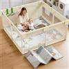 Julrrimg Recinto gioco bebè 120x120 con tappeto e materasso domestico