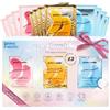grace & stella Patch Occhi (12 Paia, Oro, Blu e Rosa) - Patch Occhiaie e Borse, Rughe e Riduce Gonfiori - Maschera Contorno Occhi Occhiaie in Gel Vegan, Non Testata Sugli Animali - Eye Mask by grace&stella