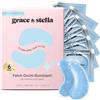 grace & stella Patch Occhi Premiati (6 Paia, Blu) - Maschera Occhiaie e Borse Naturale - Riduce Gonfiori e Rughe - Maschera Occhi in Gel Vegan, Non Testata Sugli Animali - Eye Patch by grace&stella