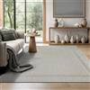 the carpet Mistra - robusto tappeto per esterni, resistente alle intemperie e ai raggi UV, adatto a balcone, terrazza, giardino d'inverno o cucina e sala da pranzo, bordo grigio, 200x280 cm