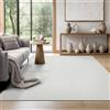 the carpet Mistra - Tappeto robusto, moderno, durevole e facile da pulire, interno ed esterno, soggiorno, ideale per cucina, corridoio e veranda, tessuto piatto, crema, 240 x 340 cm
