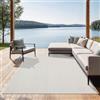 the carpet Mistra - robusto tappeto per esterni, resistente alle intemperie e ai raggi UV, adatto a balcone, terrazza, giardino d'inverno o cucina e sala da pranzo, crema, 80x150 cm