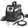 DECAPOWER Saldatrice MIG 140A, Saldatrice a Filo Continuo Senza Gas 4-in-1, MMA/LIFT TIG/FLUX 0.8-1.0mm, Inverter con Display LCD e Ventola Intelligente per Fai-da-te e Riparazioni