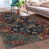 bamyum Kinevart Tappeto Stampato Ciniglia Stampato a Macchina 80 x 300 cm, Tappepo Multicolore Lavabile Soggiorno, Tappeto Vintage Camera da Letto, Sottofondo Antiscivolo Antibatterico Tappeto Cucina