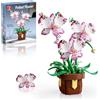 TYCOLE Botanicals Orchidea Set di Costruzione - Fiori Piante Artificiali Decorazione Casa Ufficio, Regalo per Adulti Donna, Bambini, Compleanno Natale, Halloween, San Valentino