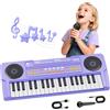 QiquBox Pianola Tastiera Musicale per Bambini 37 Tasti con Microfono