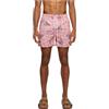 Urban Classics Pattern Swim Shorts Palm Uomo Bermuda Nero/Oliva 100% Poliestere