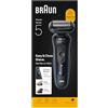 Procter & Gamble Braun Rasoio Elettrico Serie 5 Wet&Dry 3 Lame 52-B1650S Blu