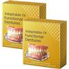 GFRGFH Kit di protesi dentale con rivestimento in silicone morbido, faccette dentali complete regolabili e dentiera cosmetica provvisoria per correggere spazi vuoti e denti irregolari. (2 pezzo)