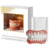 Generico Kit Riempimento Protesi Dentali in Silicone, Set Sorriso Cosmetico Temporaneo, Riempimento Morbido per Protesi Dentali, Aspetto Naturale, Morbido e Confortevole (1 set)