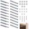 Jhaqto 10 Pz Pulsante Porta Armadietto, Premere per Apri Magnetico, Fermo Silenzioso e Compatto, Apre e Fattoria Automaticamente Armadi, Mobili da Cucina e Librerie, Kit di ristrutturazione