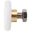 Giveduno Rulli for porta doccia in plastica alluminio rame | Multicolor 20-27mm 1/2/4 pezzi for docce: rotelle for porte doccia(20mm,Silver)