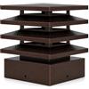 MAKA change your life quality MAKA Comignolo Architettonico, Terminale per Canna Fumaria Camino Stufa a Legna Pellet e Gas, Cappello Antipioggia Design Architettonico (570x570 mm - TDM)