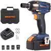 MAXPRO18 V Electric Impact Wrench Avvitatore a Impulsi 350Nm Brushless, Avvitatori a Massa Battente 18V con batteria da 4,0Ah, cambio a 3 velocità, Chiave a Urto Elettrica 2550RPM