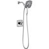 Delta Ashlyn 17 Series - Kit doccia a doppia funzione con 2 spray Touch Clean In2ition 2 in 1 doccetta con tubo, cromato T17264-I (valvola non inclusa)