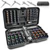 ViviDreamore 100 in 1 Set Cacciaviti di Precisione, Impugnatura a Cricchetto Magnetici | Punte in Acciaio S2 kit, Portatile Professionali Utensile per Riparazione di Phone, PC, Orologio, Occhiali, Fotocamera