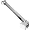 Boromal Stabilizzatore asta di supporto 50 cm per docce doccia parete in vetro Walk in doccia girevole a 360° in alluminio, spessore vetro 4-8 mm con giunto flessibile