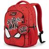 Diakakis Zaino Marvel Spiderman per ragazzi, zaino da scuola con 3 scomparti, zaino per la scuola elementare, cinghie riflettenti imbottite e tasche laterali per bottiglia d'acqua