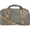 Generisch Grande borsa da viaggio vintage da donna e uomo, borsa sportiva Weekender bagagli a mano, in finta pelle scamosciata, con piedini (grigio) (grigio)