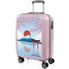 ITACA Trolley Bambina Rigido Colorato Valigia Bambina Viaggio Trolley Bimba Cabin
