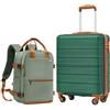 COOLIFE Trolley Bagaglio a Mano 55x40x20, Zaino Bagaglio a Mano 40x30x20