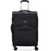 DELSEY Paris Sky Max 2.0 Softside Bagaglio Espandibile con Ruote Spinner, Nero, Checked-Medium, 24 Inch, Sky Max 2.0 Softside Bagaglio Espandibile Con Ruote Spinner