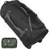 REDCAMP Borsa pieghevole Duffle con ruote, impermeabile extra grande viaggio bagagli con ruote per viaggio, Nero scuro, 120 l, 75 cm x 40 cm x 40 cm, Con ruote