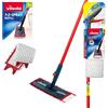 Vileda 1-2 Spray Scopa Lavapavimenti a Spruzzo con Ricambio in Microfibra, Rosso