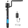 OMECO Filtro Interno per Acquario 5-in-1 con sterilizzatore UV-V da 6W e Timer, chiarificatore UVC da 500L/H, Filtro per Acquario per acquari da 60L-150L, Pompa per Acquario con aerazione e Doccia a