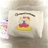 Sanrio Gaopawaru Omelet Rice Pouch Carino Personaggio Zip Bag Nuovo con etich...