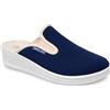 Sanital Light 1252LY Ciabatte Donna in Tessuto Elastico - Leggere, Comode e Colorate | Plantare Anti-Shock | BLU 40