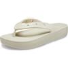 Crocs Donna Classic Platform Flip W Infradito, Bone, 34/35 EU