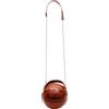 PACKOVE Borsa e Comoda da Portare a Forma di Pallone da Basket a Tracolla Catena Elegante in Pu Marrone Grande Capacità per Oggetti per Ragazze, per Lavoro e Campeggio