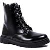 A2Z Stivali da lavoro tattici militari in pelle PU con chiusura con lacci comodi stivali da combattimento polizia pattuglia militare scarpe da lavoro cadetto all'aperto sicurezza sul lavoro per