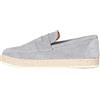 Ciabalù Mocassino Uomo Elegante in Camoscio Scarpa Bassa Scamosciata con Suola in Corda Made in Italy (Grigio, Numeric_43)