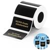 NIIMBOT Etichette a trasferimento termico per stampanti per etichette M2 M3, lunga durata, colori stabili, per piccole aziende, cosmetici, etichette vitaminiche, 40 x 20 mm, nero opaco