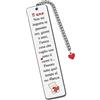 HZBLAZ Moglie Marito Segnalibri Regalo Compleanno Regalo San Valentino Natale Dolce Amore segnalibro Carino Giorno Bianco Apprezzare Matrimonio Anniversario Amore Promemoria Ricordi Fidanzata Fidanzato