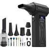TEKFUSE Soffiatore Aria Compressa 2in1 Aspiratore Elettrico 150000 Giri LCD