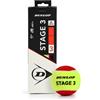 Dunlop Sports DUNLOP Pallina da tennis Stage 3 rossa, per bambini e principianti sul campo piccolo, 3 palline