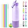 Motswedi Borraccia Termica 900ml, Borracce Termiche, a Prova di Perdite, Borraccia Acciaio Inox, per Bevande Calde e Freddo, per Palestra, Campeggio, Yoga, Viola Chiaro-Viola Acceso