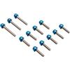 cyclingcolors 12x viti in acciaio del carter motore avec embout per moto scooter ciclomotore compatibile con MBK 50 BOOSTER/YAMAHA 50 BWS bleu