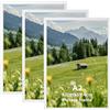 Hoikwo Cornice A2, Cornice Bianca in Alluminio,Set di 3,Decorazione pe Casa